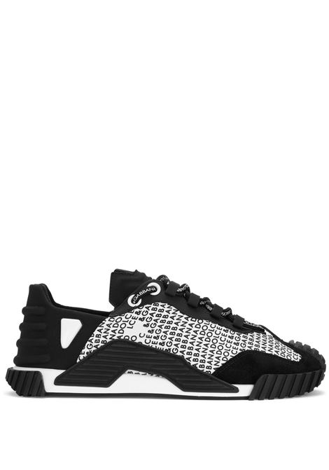 Sneakers NS1 in pelle di vitello bianca e nera DOLCE & GABBANA | CK1810-AI41489690